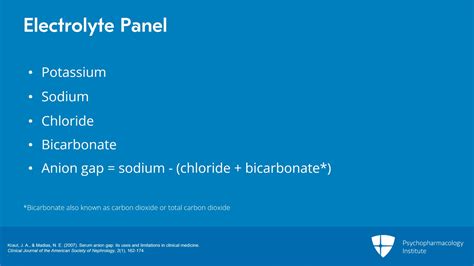 what is in an electrolyte panel.